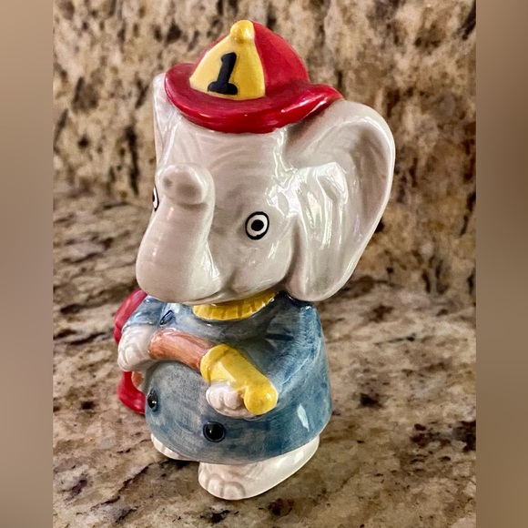Vintage Porcelain Elephant Firefighter Figurine - Picture 3 of 5